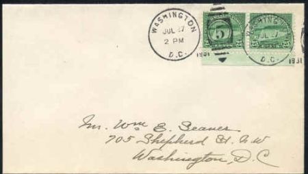 US 699 First Day Cover H. Pair