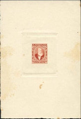 Brazil  Artist Die Proof Red Brown