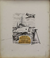 US Artmaster Scott 1088 1957 Coast and Geodetic Survey, Ships   - Artwork
