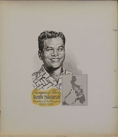 US Artmaster Scott 1096 Ramon Magsaysay - Artwork