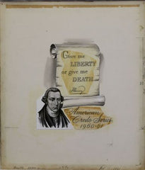 US Artmaster Scott 1144 1960-61 Patrick Henry Quotation - Artwork