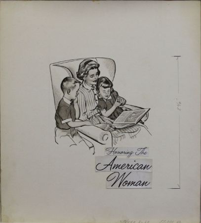 US Artmaster Scott 1152 1960 Women,  Mother and Daughter - Artwork