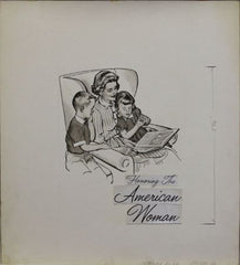 US Artmaster Scott 1152 1960 Women,  Mother and Daughter - Artwork