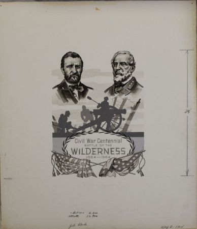 US Artmaster Scott 1181 1961-65 Civil War,  Battle of the Wilderness - Artwork