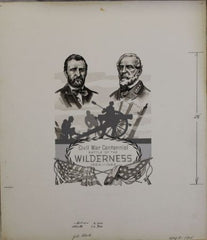 US Artmaster Scott 1181 1961-65 Civil War,  Battle of the Wilderness - Artwork
