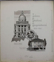 US Artmaster Scott 1308 1966 Indiana Statehood  - Artwork