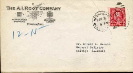 US 1926 Honey & Beekeeper Advertising Cover