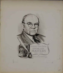 US Artmaster Scott 1405 1970 Edgar Lee Masters, Poet - Artwork