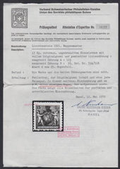 Liechtenstein 60b NH Perf 12 1/2 x 9 1.2 with Cert