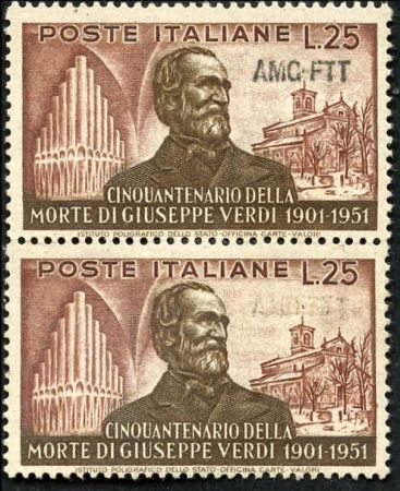 Italy Trieste Zone A 139 VF NH Vertical Pair