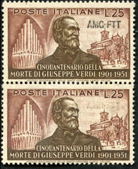 Italy Trieste Zone A 139 VF NH Vertical Pair