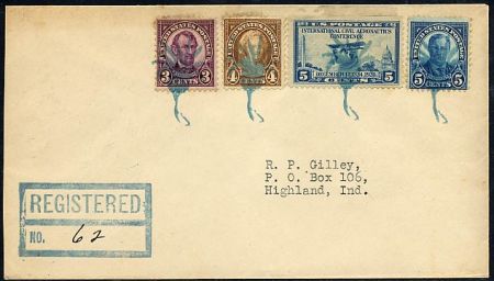 US Illinois, Chicago Ridge 585 Fancy Cancel Cover Thistle
