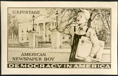 US 1015 Photo Essay, Newspaper boy close up