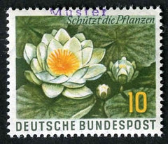 Germany 1957 773 Specimen Ovpt -  Water Lily