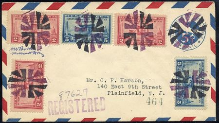 US Arizona, Prescott 649, 650 Fancy Cancel Cover, Crossraods in Oval