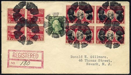 US Indiana, Bourbon 486, 681, 703 fancy Cancel Cover, Wedges in Circle