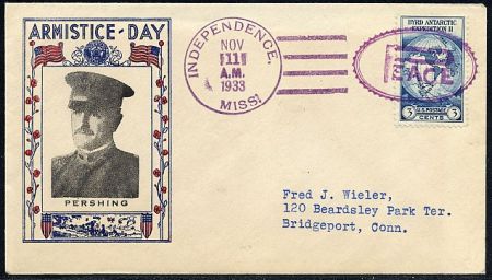 US Mississippi, Independence 733 Fancy Cancel Cover, Peace