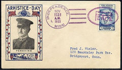 US Mississippi, Independence 733 Fancy Cancel Cover, Peace