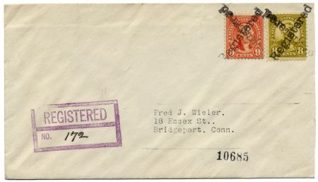 US Pennsylvania, Wallingford 640 -641  Fancy Cancel Cover