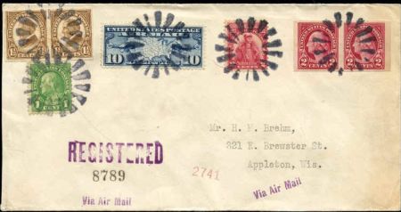 US Florida, Jacksonville 577, 631, 632, 657, C7  Fancy Cancel Cover