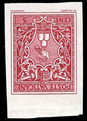 Vatican 72 - 76 Error VF Imperf Proofs, ungummed as issued