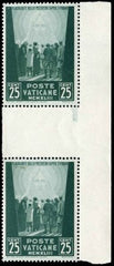 Vatican 84 - 86 F - VF NH Gutter strips of 8