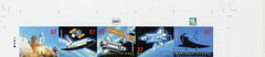 Marshall Is. 864 Imperf Strip of 5, Space Shuttles
