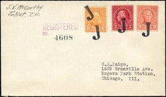 US Illinois, Joliet  554, 561, 638 Fancy Cancel Cover