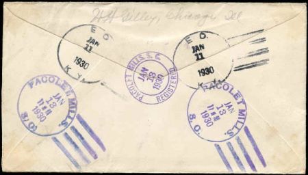 US Kentucky, Ed 554, 563, 654, 681 Fancy Cancel Cover, E and D