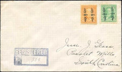US Kentucky, Ed  552, 554, 562, 651  Fancy Cancel Cover, Ornate