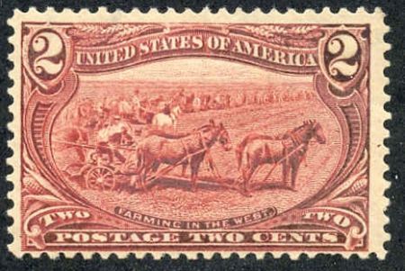 US 286 Early Commemoratives Fine, Hinged, Hinge Remnants and Small Faults cv $25