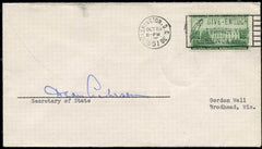 US 990 Autographed Cover, Sec. of State Acheson