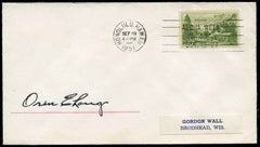 US 999 Autographed Cover, Gov of Hawaii, Oren Long