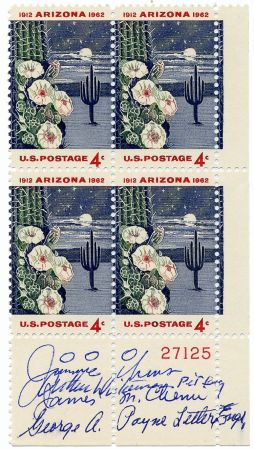 US 1192 Autographed PB, Designers and Engravers