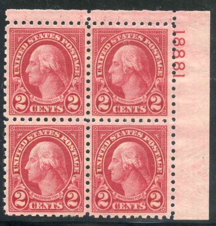 US 583 XF - Superb NH Plate Block Number 18881