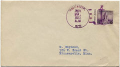 US Kentucky, Anchor 729 Fancy Cancel Cover,  Thin Anchor