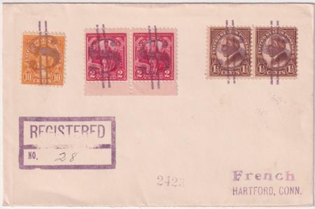 US Mississippi, Money 633, 642-643 Fancy Cancel Cover