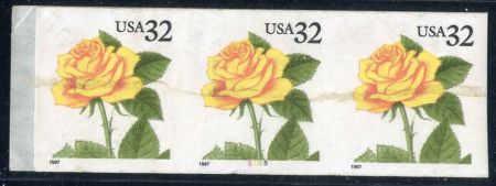 US 3054a Error Imperf  NH PNS (3) From beginning of roll