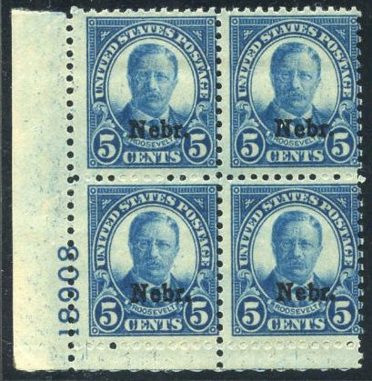 US 0674 Ave - F NH Plate Block 18908 LL cv 425.00