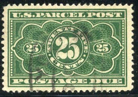US JQ5 Parcel Post Postage Dues XF Used Large Margins cv $35