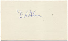 Autograph D.A. Glaser, Physicist, Nobel Prize Winner