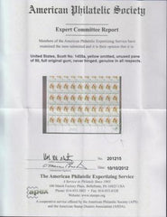 US 1455a Error XF NH Missing Yellow APS Cert cv 375.00