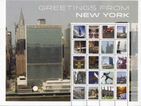 UN Personalized Sheets 2015 NY 1112 $1.20 Greetings