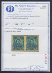 US 315 Bureau & Regular Issues XF NH Exceptional pair with PFC