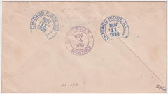 US Illinois, Chicago Ridge 552, 558, 560, 689 Fancy Cancel Cover, Peace