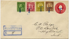 US Illinois, Teheran 632, 640, 683, 685, U429  Fancy Cancel Cover