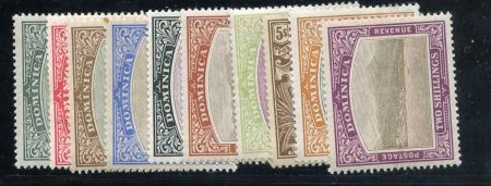 Dominica 35 - 49 F - VF H Fresh 2 values NH  cv $325.25