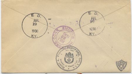 US Kentucky, Ed 637, 638, 640, 681 Fancy Cancel Cover, E and D