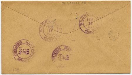 US New Jersey, Wildwood 481, 644, 649 Fancy Cancel Cover