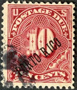 US Puerto Rico J3 Possessions F - VF Used cv 55.00